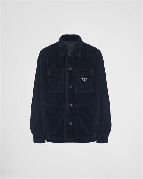 prada corduroy overshirt|Men's Shirts .